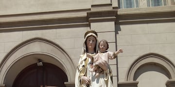 Recorrido de la caravana en honor a la Virgen (Facebook Parroquia NtraSrade Las Mercedes Zavalla)