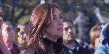 La vicepresidenta Victoria Villarruel en el acto por el Día de la Bandera en Rosario