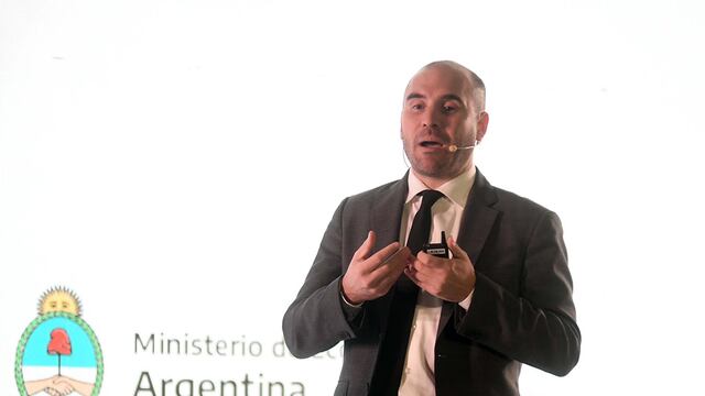 Martín Guzmán Ministro de Economía de la Nación en La Asociación Empresaria Argentina AEA. (FEderico López Claro / La Voz)