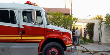 El lugar del incendio, el jueves. (Policía)