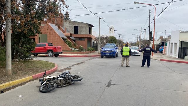 Accidente 24 de Septiembre esquina O. Navarro Arroyito
