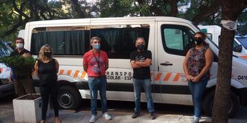 Transportes escolares, en pie de guerra (foto, Suquía).