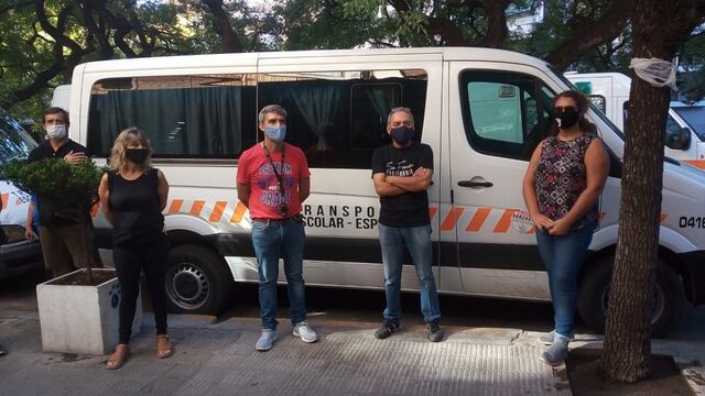 Transportes escolares, en pie de guerra (foto, Suquía).