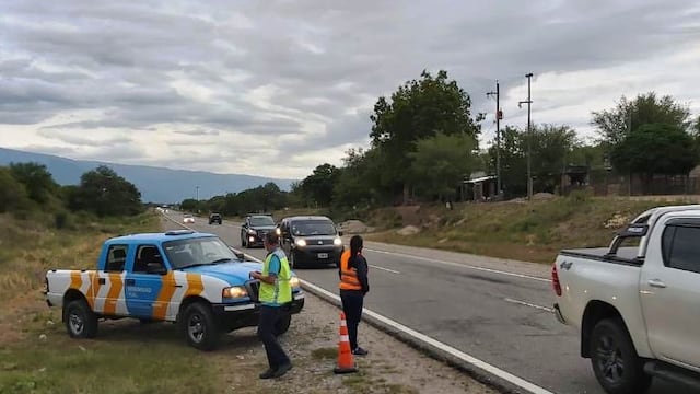 Controles sobre la ruta 38.