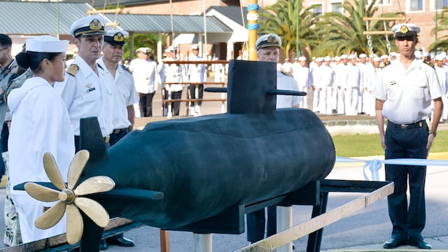 Inauguraron un memorial del ARA  San Juan en la Escuela de Suboficiales de la Armada.