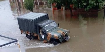Incansable trabajo de Infantería de Marina y Bomberos Voluntarios de Punta Alta durante el temporal.