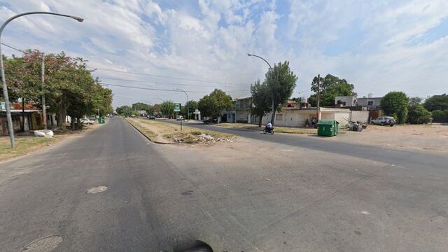 La zona de Avellaneda y Dr Riva, donde se produjo el crimen