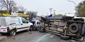 Impactante choque en la ciudad de Córdoba.