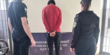 Fue detenido tras violencia de género contra su pareja en El Soberbio.