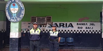 Efectivos de la Comisaría de Banda del Río Salí.