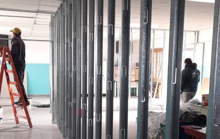 Tres Arroyos: El Consejo Escolar recorre y supervisa trabajos en instituciones educativas