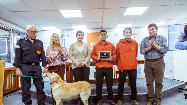 Reconocieron la labor de la Comisión de auxilio en el rescate de un joven en Glaciar Martial