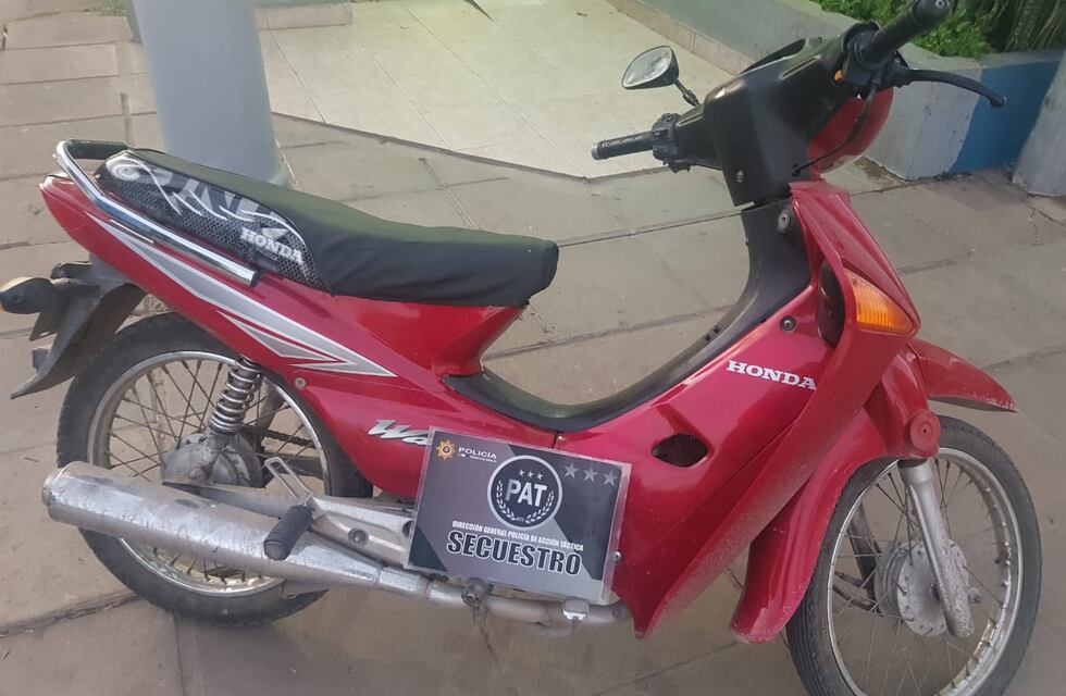 La PAT secuestró una moto robada hace 5 años
