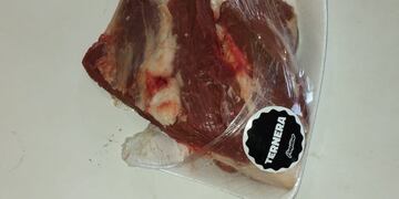 La comida robada y recuperada por la Policía