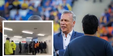 El video que muestra el cruce entre Andrés Fassi y Andrés Merlos, tras el Boca-Talleres.