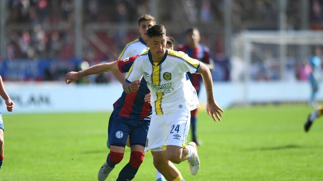 Ignacio Malcorra de tiro libre marcó el gol de Rosario Central ante San Lorenzo.