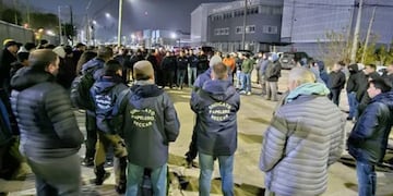 Manifestación en la planta de Kimberly-Clark