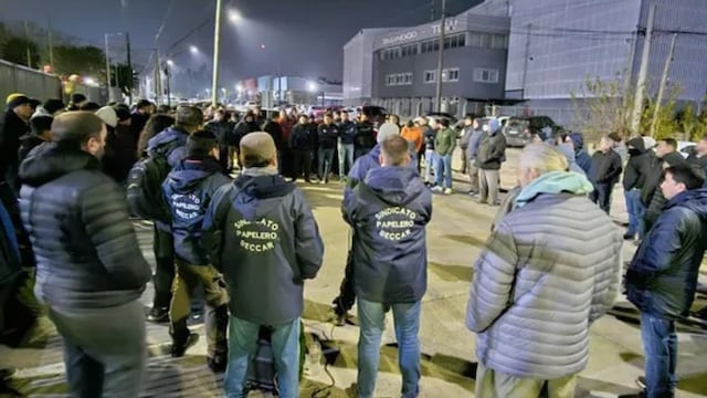 Manifestación en la planta de Kimberly-Clark
