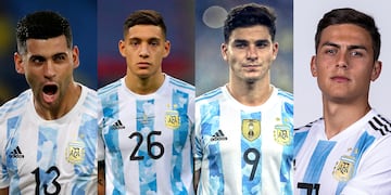 Los cordobeses que juegan para Argentina en el Mundial Qatar 2022. (Foto Montaje)