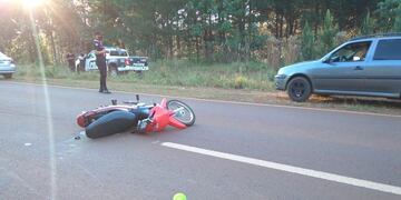 San Pedro: una mujer se encuentra en estado reservado tras despistar con una motocicleta