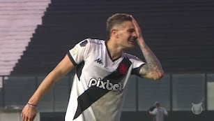 Pablo Vegetti debutó con gol y le dio el triunfo a Vasco Da Gama sobre Gremio, con un festejo a lo Belgrano (Captura de pantalla)