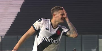 Pablo Vegetti debutó con gol y le dio el triunfo a Vasco Da Gama sobre Gremio, con un festejo a lo Belgrano (Captura de pantalla)