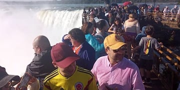 En la primera quincena de julio casi 70mil personas visitaron las Cataratas