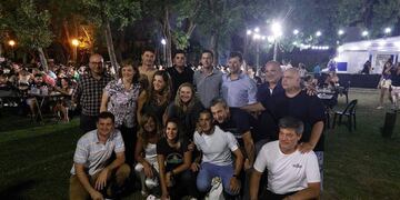 Los legisladores Leonardo Diana, Julián Galdeano y Fabián Bermúdez se sumaron al encuentro.
