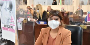 La diputada celebró la aprobación de su proyecto.