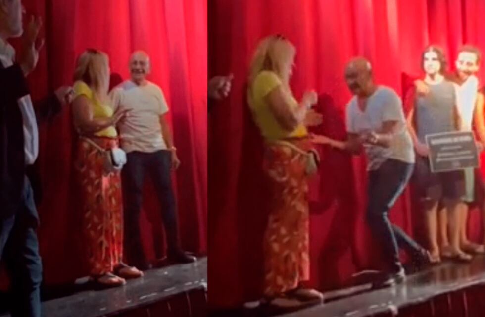 Amor en Carlos Paz: un jubilado le pidió matrimonio a su novia en plena función teatral