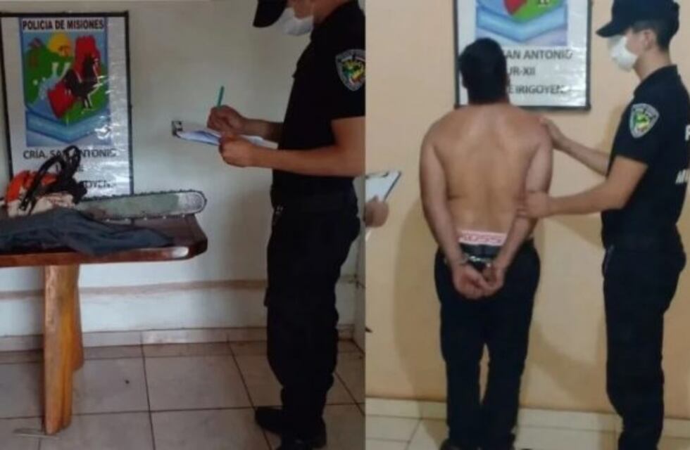 San Antonio: atacó a dos hombres con una motosierra