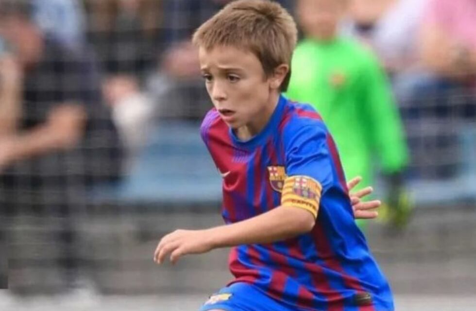 Pedro Juárez, el salteño de 8 años, marcó su primer gol del año en las inferiores del Barcelona