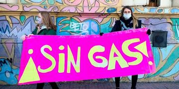 Protesta por falta de gas en escuelas rosarinas
