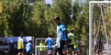 Juan Espínola, el arquero paraguayo de Belgrano que debe recuperar su nivel. Este domingo, visita a Newell's (Prensa Belgrano).