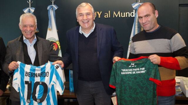 Blanco, Morales y Grobocopatel, en la previa del partido por Copa Argentina que se jugó en Jujuy este miércoles.