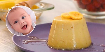 El flan de banana para bebés que es viral en TikTok.