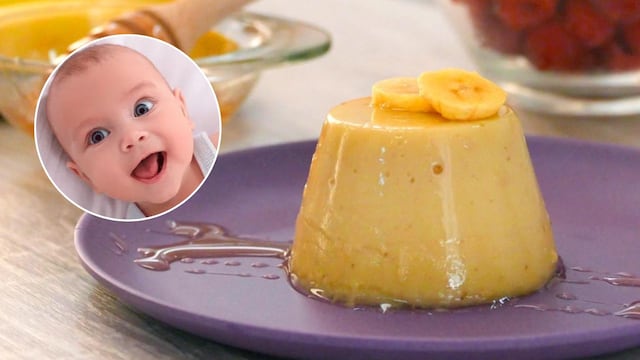 El flan de banana para bebés que es viral en TikTok.