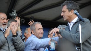 Acto de la CGT por impuesto a las Ganancias junto a Sergio Massa. Foto Federico Lopez Claro