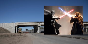 No les importó nada y replicaron una épica lucha de Star Wars en Córdoba.