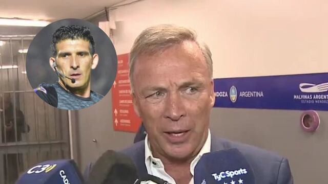 El cruce entre Merlos y Fssi después del Boca-Talleres en la Copa Argentina.