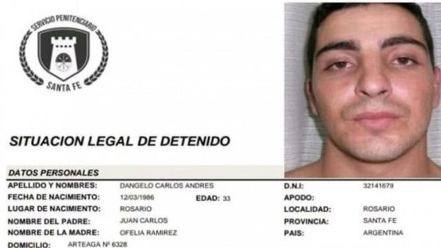 El perfil de Carlos D'Angelo, el preso que se evadió de Piñero y que luego recapturaron
