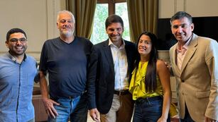 Maximiliano Pullaro recibió a la referente religiosa en enero.