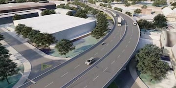 Imágenes de cómo quedará el viaducto de 600 metros y tres rotondas. (Foto: Gobierno de Córdoba).