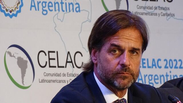 El Presidente de Uruguay, Luis Lacalle Pou en la cumbre de la CELAC. Foto: EFE.