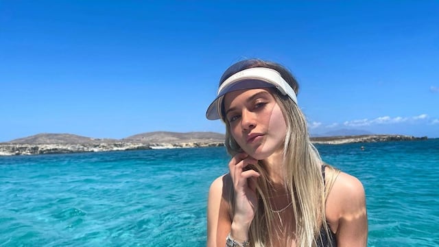 Sofía Calzetti compartió una postal desde Mykonos.