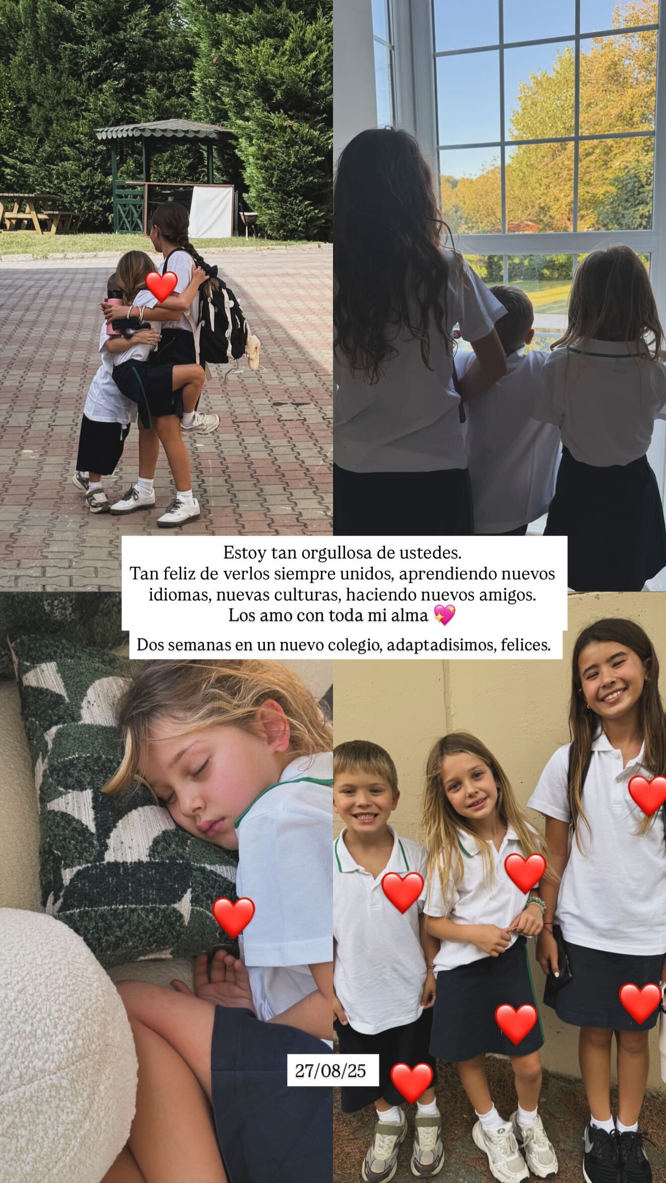 La China Suárez en las historias de Instagram.