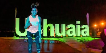 Noche de Canguros en el cartel de Ushuaia, actividad organizada por la Municipalidad de la ciudad.