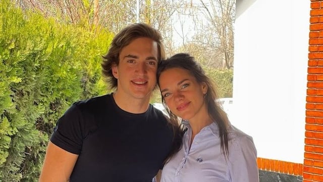 Nicolas junto Giuliana.