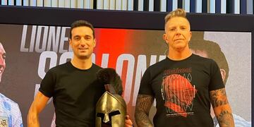 Lionel Scaloni junto a Alejandro Fantino.