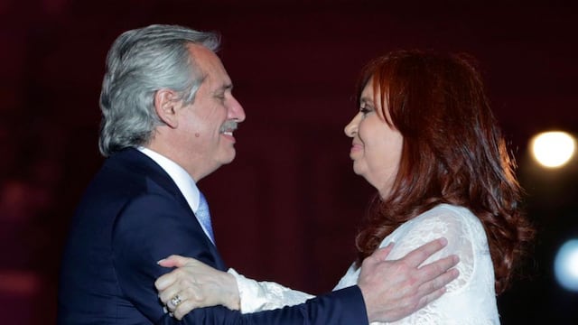 Viejos tiempos: el presidente y la vice, juntos.  (Télam / Archivo)